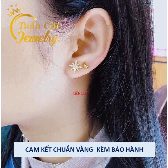 Bông Tai Nữ ⚡HÀNG CHUẨN BẢO HÀNH⚡ Khuyên Tai Nữ Kiểu Nụ Bóng Tròn Trơn Đơn Giản, Xinh Xắn