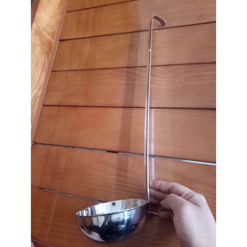 Muôi múc canh nước dùng inox cao cấp có móc treo