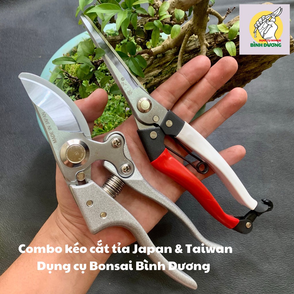 COMBO 2 KÉO CẮT TỈA JAPAN - SK5 [CHÍNH HÃNG] CẮT TỈA CÂY CẢNH BONSAI