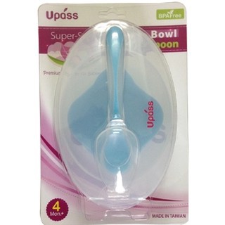 Bộ thìa + bát ăn dặm có nắp đế hút chân không UPASS UP5105C