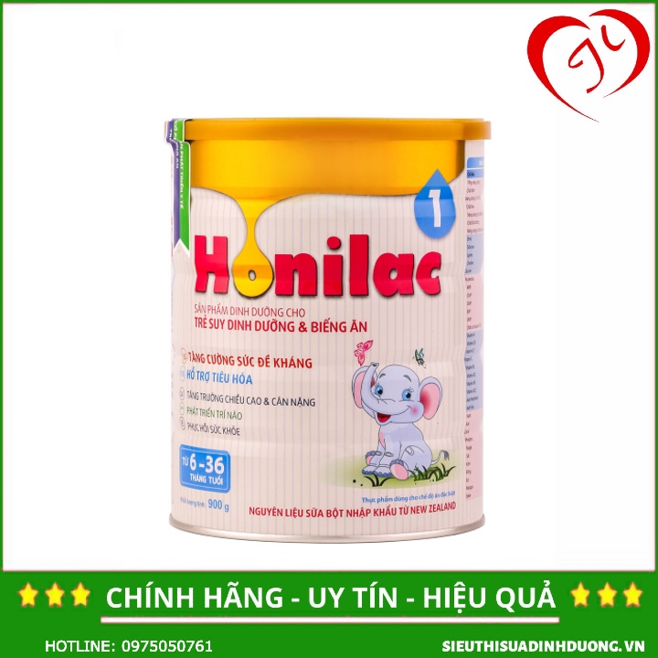 Combo 2 lon Honilac số 1 900g