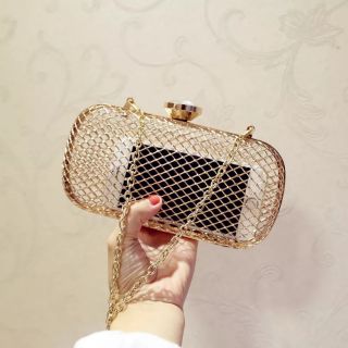 Clutch đi tiệc - ví cầm tay - túi xách nhỏ dạng lưới dự sự kiện sang chảnh lịch sự sang trọng mã27
