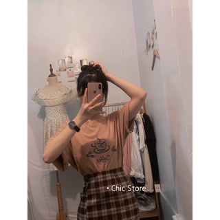Áo thun dáng rộng,áo phông cotton Tàu cho cả nam và nữ Chic Store