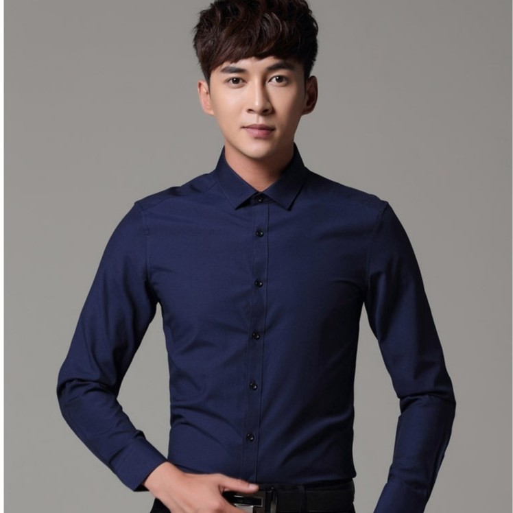 Áo sơ mi nam dài tay cao cấp : Chất liệu lụa , không nhăn, không xù , mềm mịn, thấm hút mồ hôi(SML) | BigBuy360 - bigbuy360.vn