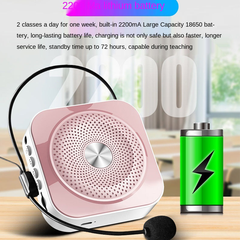 Bộ Loa Basspal K200 Thiết Kế Nhỏ Gọn Khuếch Đại Âm Thanh Giọng Nói Bluetooth Mini Kèm Theo Micro Có Dây