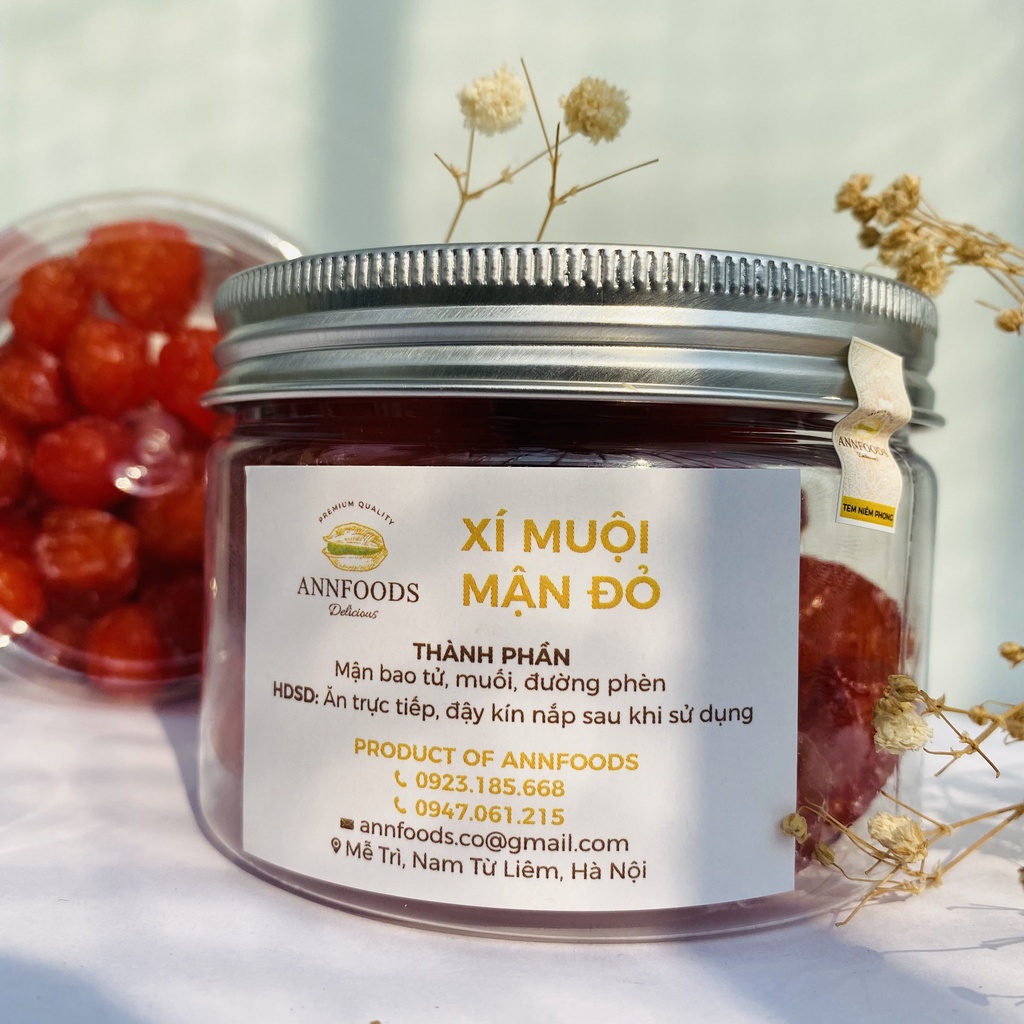 Xí Muội Mận Đỏ Xí Muội Mận Đỏ Giòn Dẻo Chua Ngọt Thơm Ngon Bá Cháy  - Annfoods