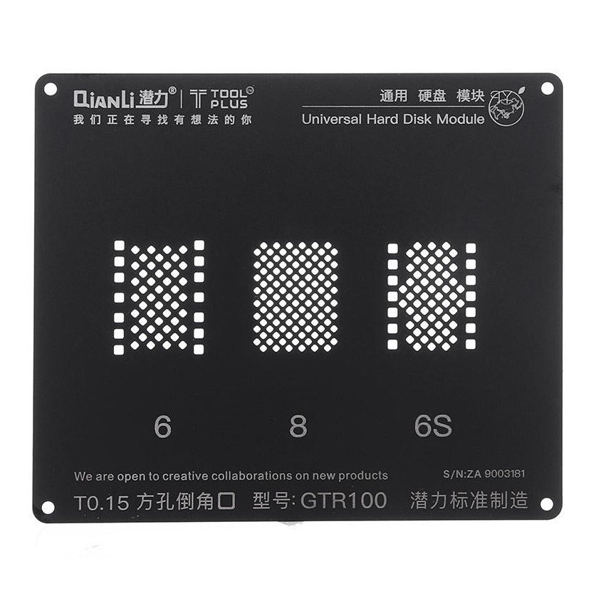 Vỉ làm chân ổ cứng iPhone QIANLI 0.15mm