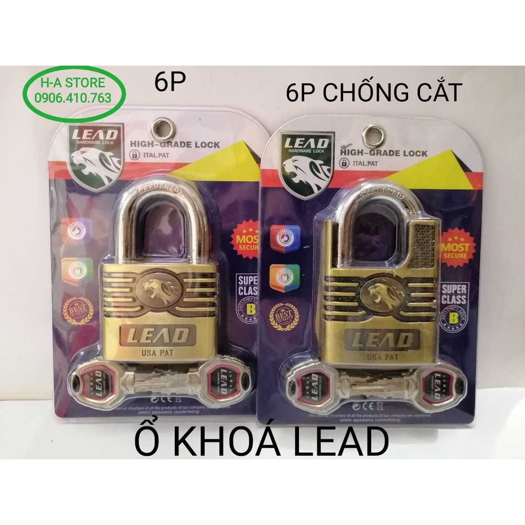 Ổ khóa cửa Lead 6p / 6p chống cắt