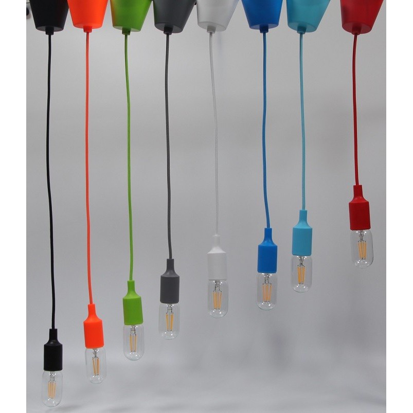 Bộ 8 dây đèn thả bóng đèn Led trang trí Edison T45 4W