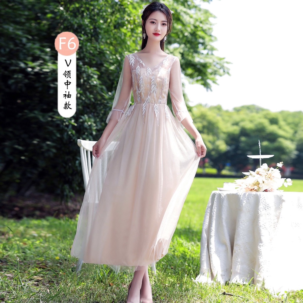 Đầm phù dâu ôm dáng thiết kế mới nhiều kiểu tùy chọn thời trang