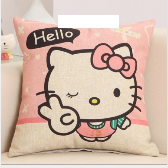 GỐI TỰA LƯNG, TRANG TRÍ SOFA MẪU HELLO KITTY