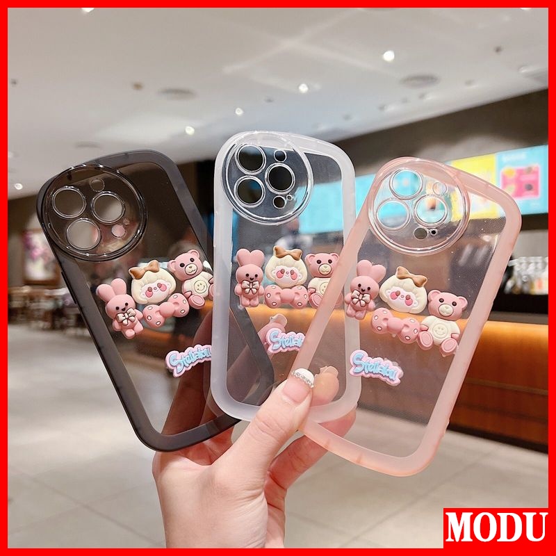 Ốp Điện Thoại Silicon Nhám Hình Gấu Cho OPPO F11 F9 F7 F5 F3 A3 A3S A5 A7 A5S A12E A12 A12S Pro