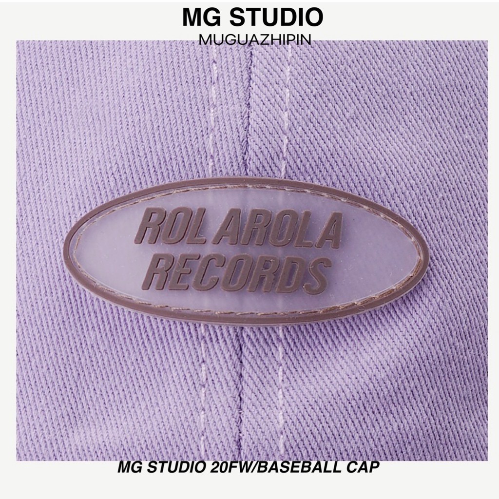 Mũ bóng chày MG STUDIO hoạ tiết tên nhãn hiệu nổi xinh xắn