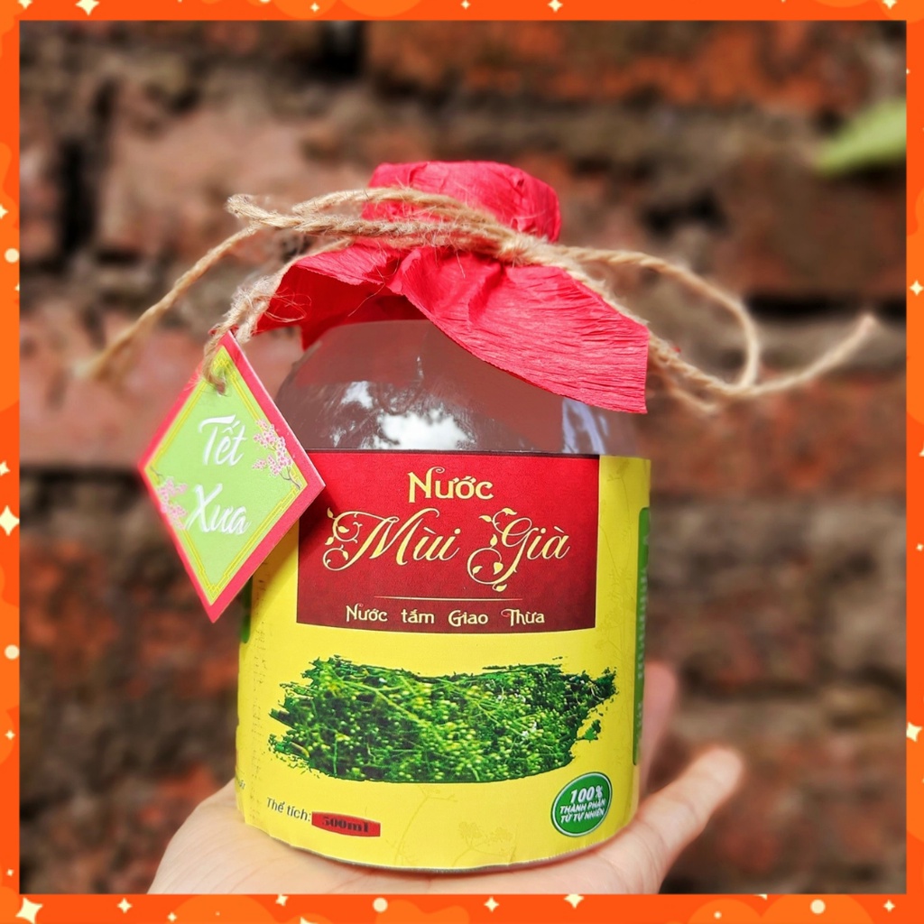 [500ml] Tinh chất Mùi Già -  NướcTắm Giao Thừa - Nước cất Mùi già tắm rửa, xông phòng, xông hơi, thanh lọc không khí