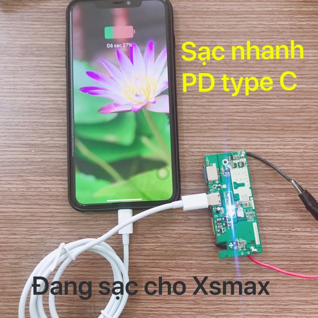 Mạch sạc dự phòng sạc nhanh QC3.0 PD3.0 3 cổng ra