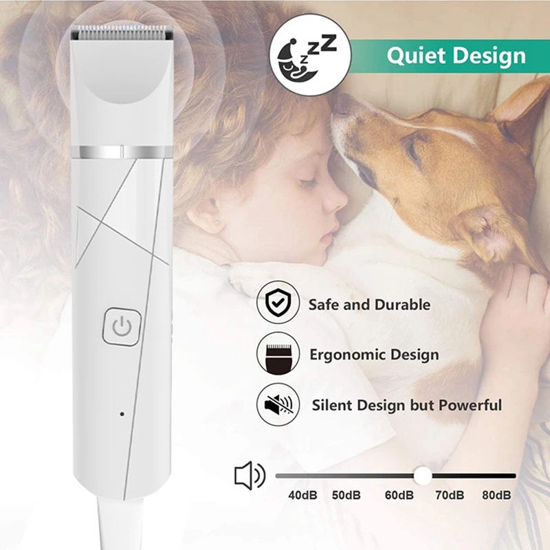 Bộ Tông Đơ Cắt Tỉa Lông 4 Trong 1 Với 4 Lưỡi Dao Cạo Râu Chuyên Nghiệp Dành Cho Chó Mèo