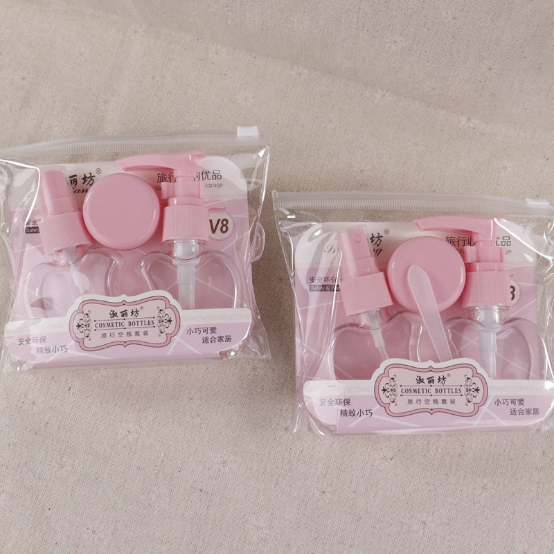 Bộ Chiết Mỹ Phẩm 3 Món Mini Tiện Lợi
