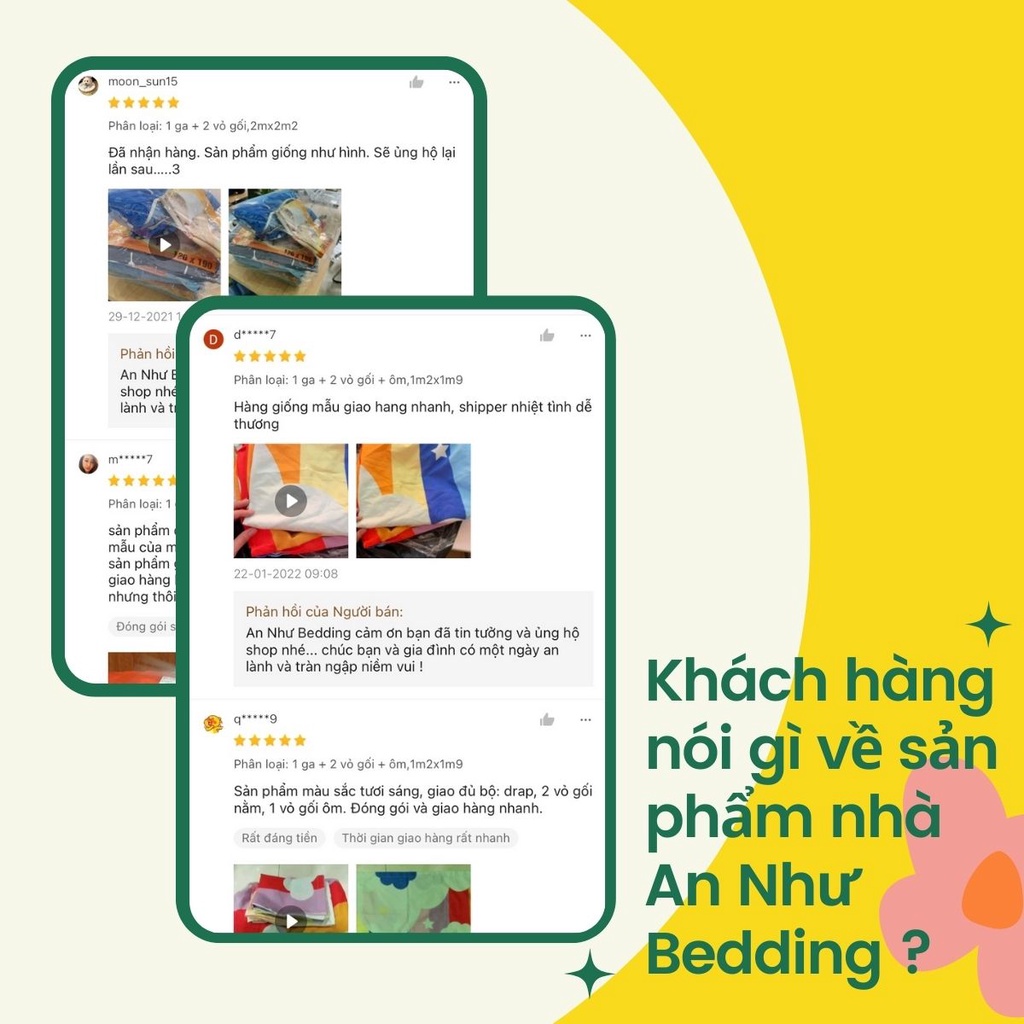 Bộ chăn ga gối An Như ga giường poly, ga trải giường mây cầu vồng