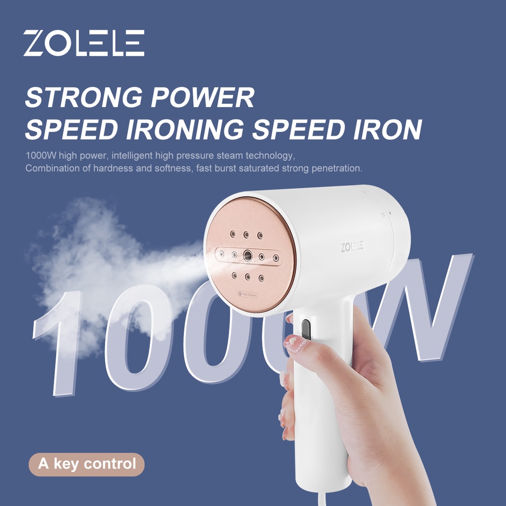 Bàn ủi hơi nước cầm tay Zolele ZG101 1000W 100ml