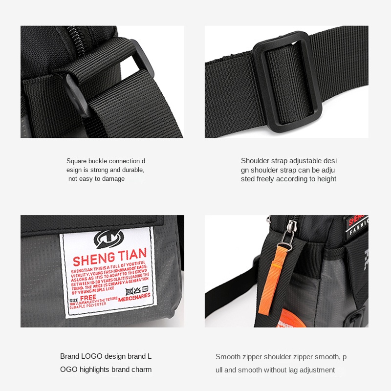 Túi Đeo Chéo Vai Bằng Nylon Chống Thấm Nước Phong Cách Mới Cho Nam