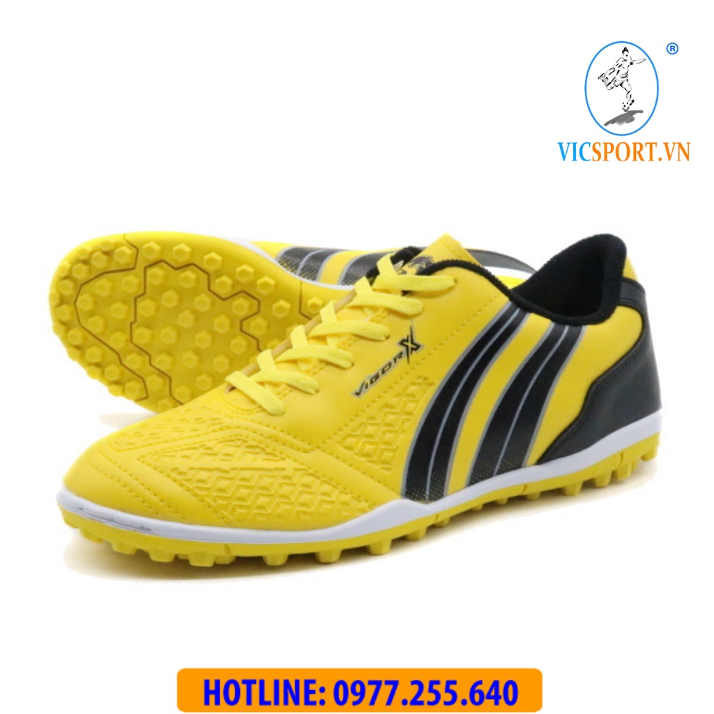(Tặng Túi Đựng + Vớ) Giày Đá Bóng Pan Thái Vigor X T.F Màu Vàng (Chính Hãng) - Vicsport