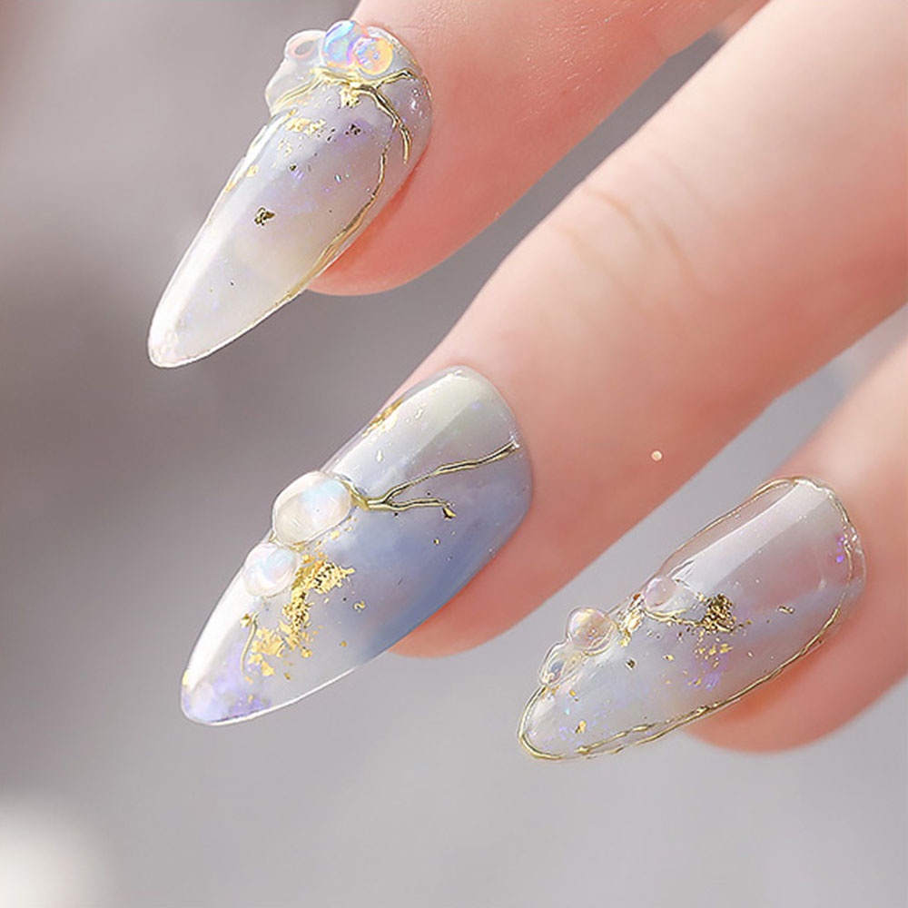 [Hàng mới về] Hộp Đá Màu Ảo Ảnh 3D Nhiều Kích Thước Trang Trí Móng Tay Nghệ Thuật