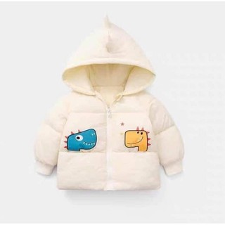 sale lớn áo phao in hình khủng long phong cách hàn quốc cho bé