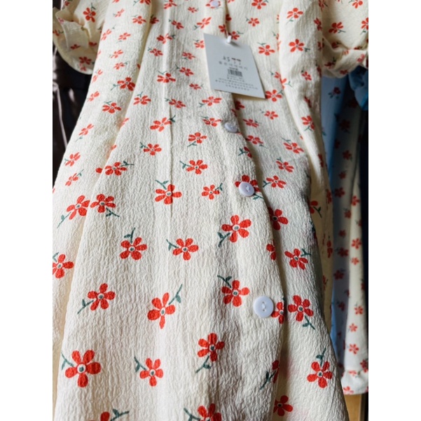 VÁY HOA CỔ REN BÁNH BÈO, VẢI MỀM MÁT. ĐƯỢC KIỂM TRA TRƯỚC KHI NHẬN HÀNG-7