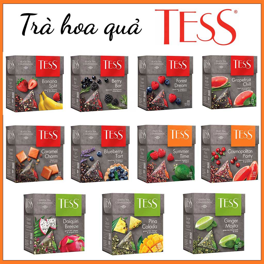 Trà Tess Summer Time – Trà hoa quả Tess hương mâm xôi và ổi