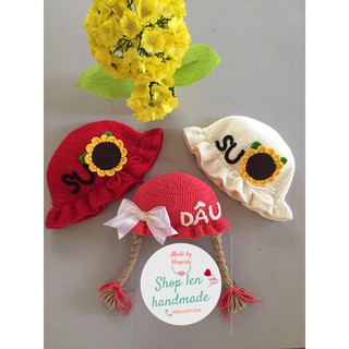 Mũ len dễ thương cho bé gái