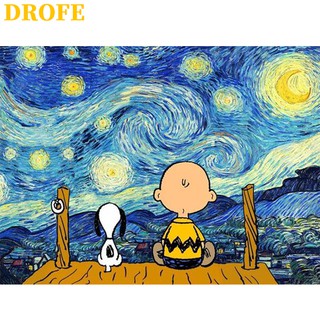 DROFE Bộ Tranh Sơn Dầu Trang Trí Tự Làm 40x50cm