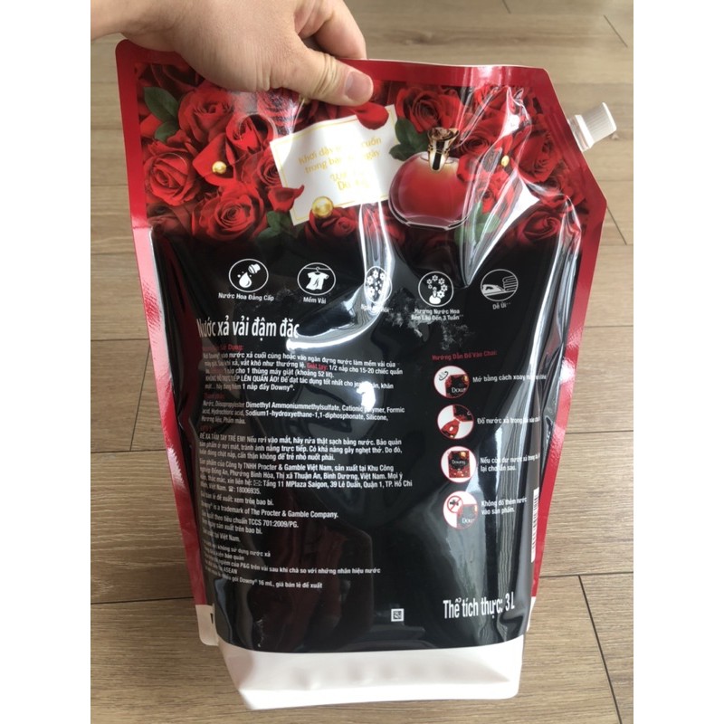 Nước xả downy  huyền bi ,đam mê 3 Lít
