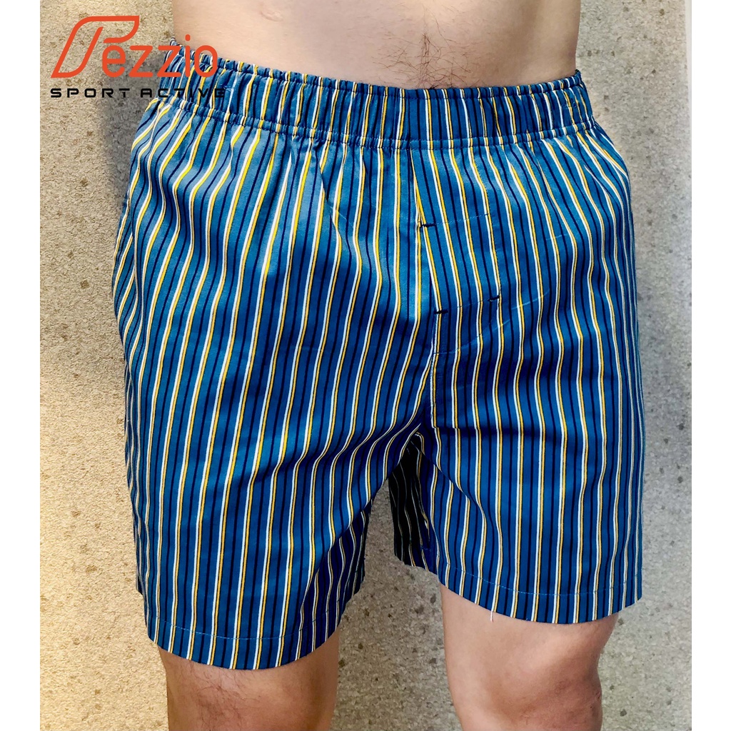 Quần đùi mặc nhà, quần đùi ngủ nam có túi chất kate nam cotton mềm mát chính hãng Fezzio