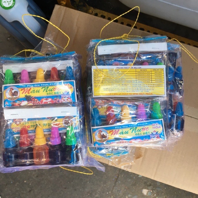 Màu nước thực phẩm nguyên liệu làm slime