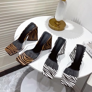 Giày cao gót họa tiết ngựa vằn thời trang cho nữ 5.13 Inches (Size 35-41)