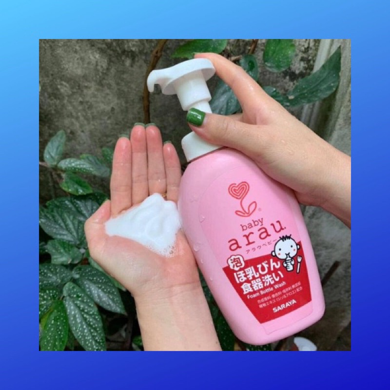 Nước rửa bình sữa tạo bọt Arau Baby túi 450ml nội địa Nhật