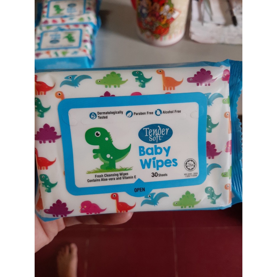 Khăn Ướt TENDER SOFT BABY WIPES 30 tờ