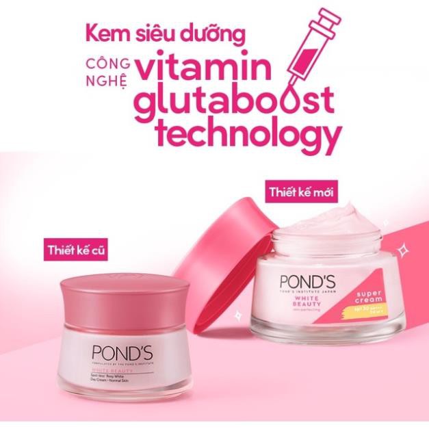 Combo kem dưỡng trắng da ponds 50g ngày và đêm(hàng mới về)