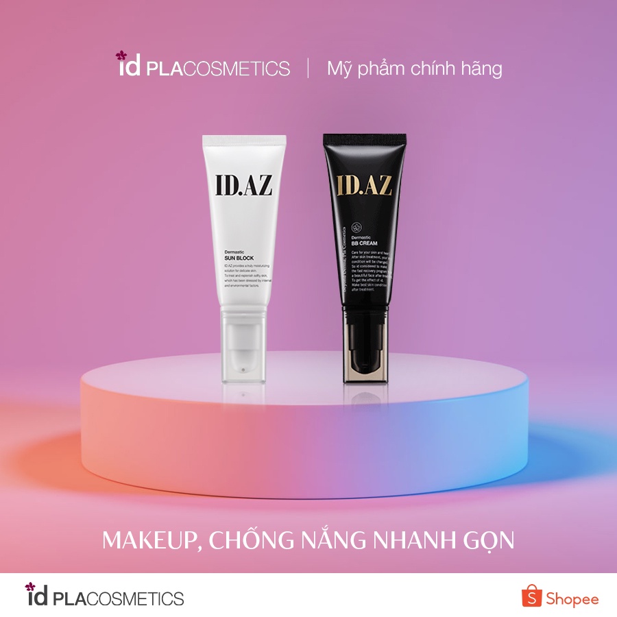 Combo makeup nuôi dưỡng, chống nắng tối đa dưỡng trắng bảo vệ da id Placosmetics