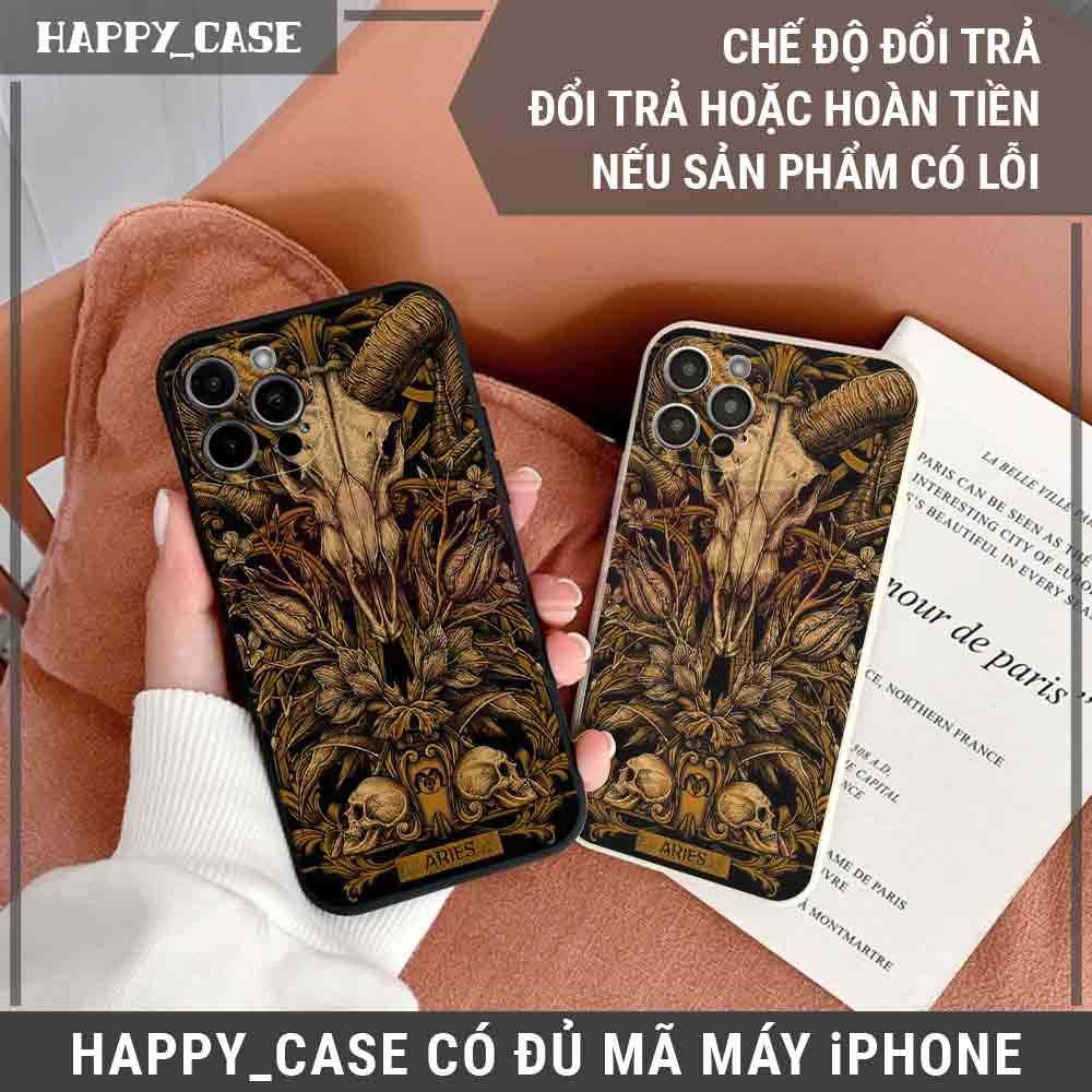 Ốp iPhone HD477 Hình Bạch Dương Cung Hoàng Đạo Aries Chống Sốc iPhone Happy Case