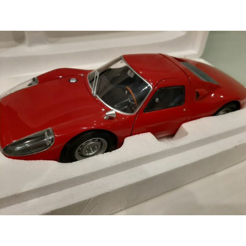 Xe mô hình tĩnh Porsche 904 carerra GTS, tỉ lệ 1:18 khung kim loại, sơn màu đỏ, hãng Minichamp