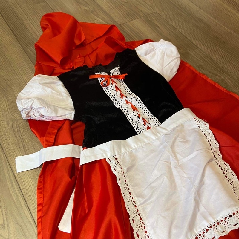 Bộ đồ hoá trang bé gái Halloween Cô bé quàng khăn đỏ