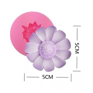 Khuôn silicon 4d hoa cúc dã quỳ
