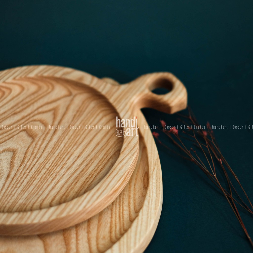 Khay gỗ hình chiếc lá - khay gỗ tự nhiên - Wooden tray