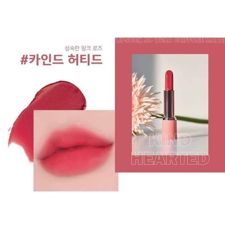 Son Espoir Lipstick No Wear Chiffon Matte RS102 Kind Hearted ( New 2020 ) chính hãng