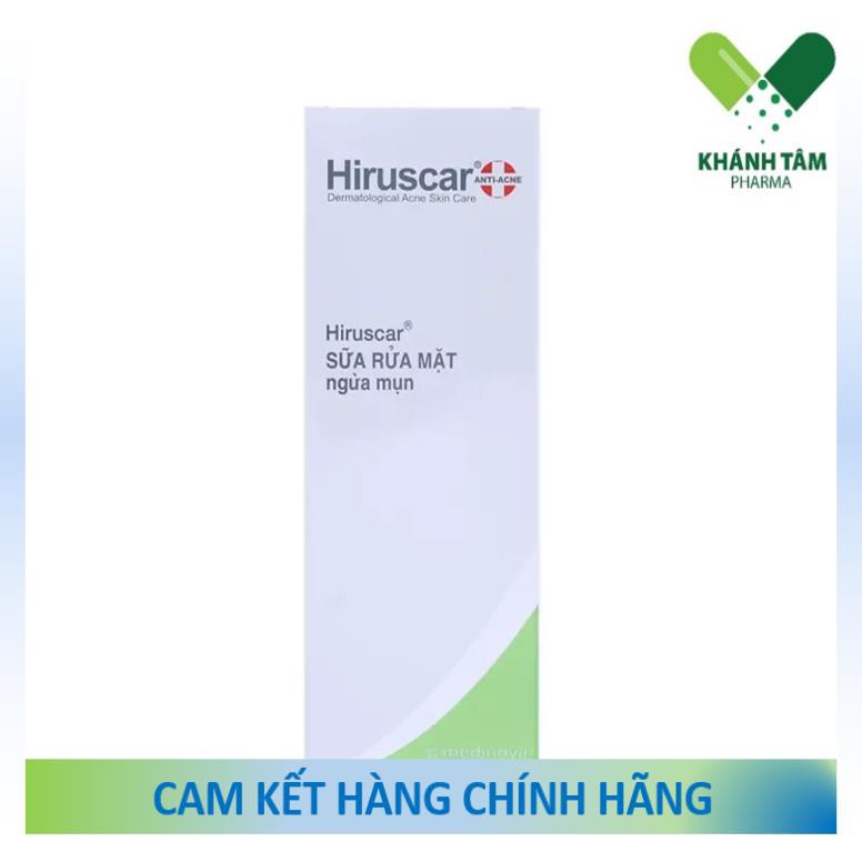 Sữa rửa mặt ngừa mụn HIRUSCAR Anti-Acne Cleanser+ [Chai 100ml] [Hirusca]!