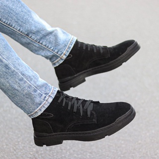 Giày đốc, giày da lộn, buộc dây nam, da bò đế cao su bảo hành 24 tháng L888