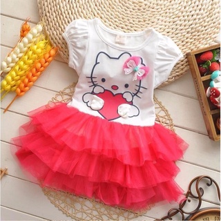 Đầm Xoè Tutu Hello kitty Cho Bé Gái