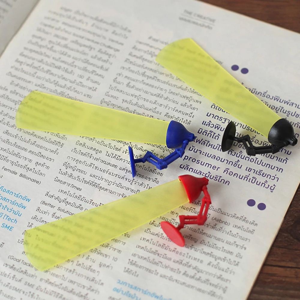 Phụ kiện đánh dấu trang sách thiết kế kiểu đèn hoạt hình 3D để bàn dễ thương