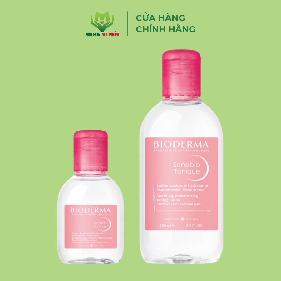 Nước cân bằng, dưỡng ẩm Bioderma Sensibio Tonique 100ml-250ml